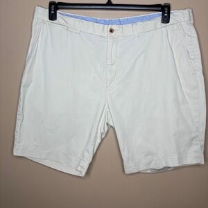 Polo Ralph Lauren Men Sz 42 Chino Shorts Classic Fit Cream Tan Pima Cotton